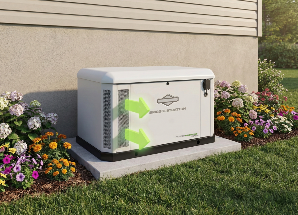 front facing exhaust