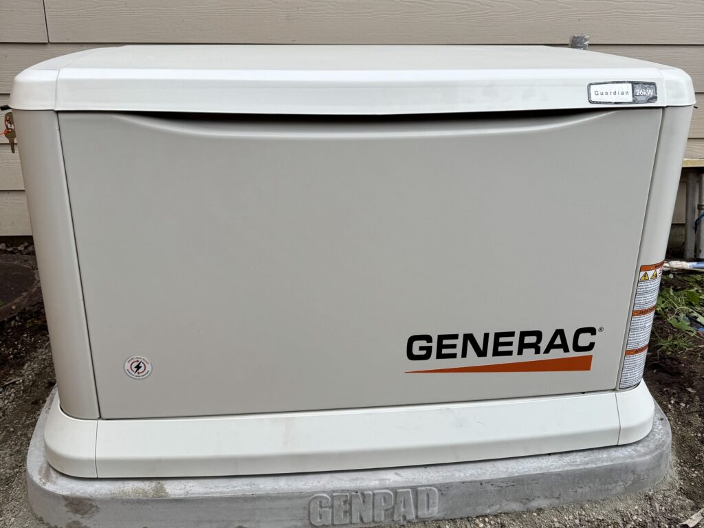Generac 26kW on Genpad