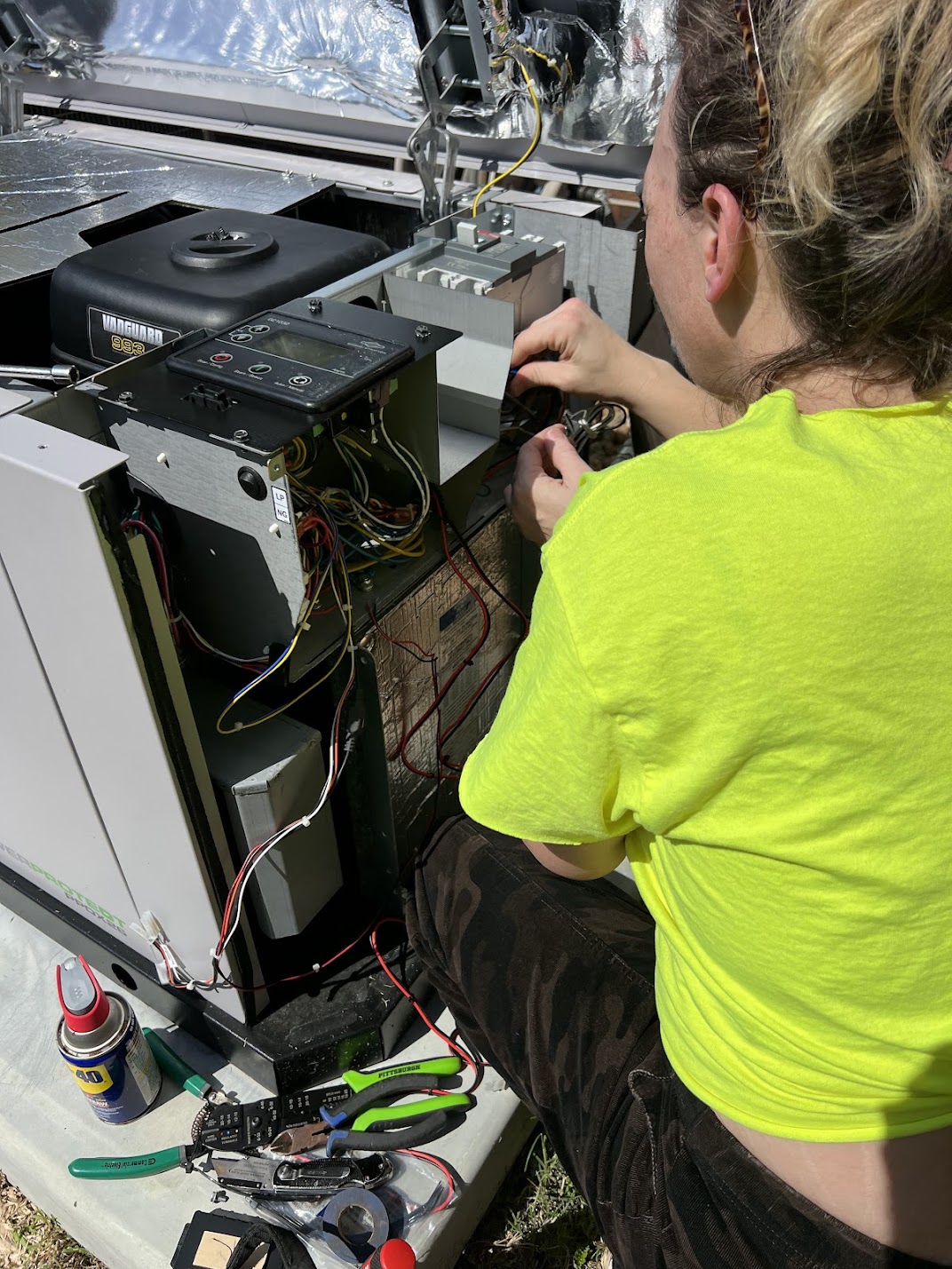 wiring a monitoring system