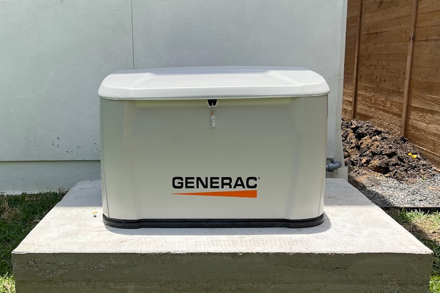 28kw generac on oversized pad